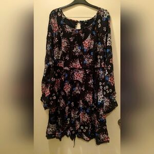 Torrid Floral Black Dress